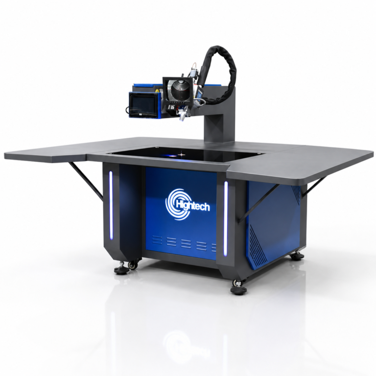 HT-FWT 1500W fiber laser welder angled view