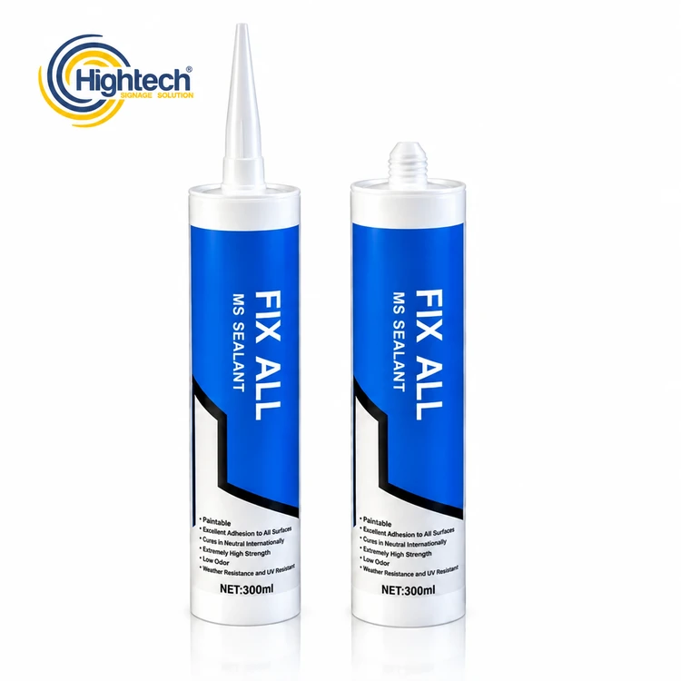 Fix All MS sealant cartridges with Hightech logo
