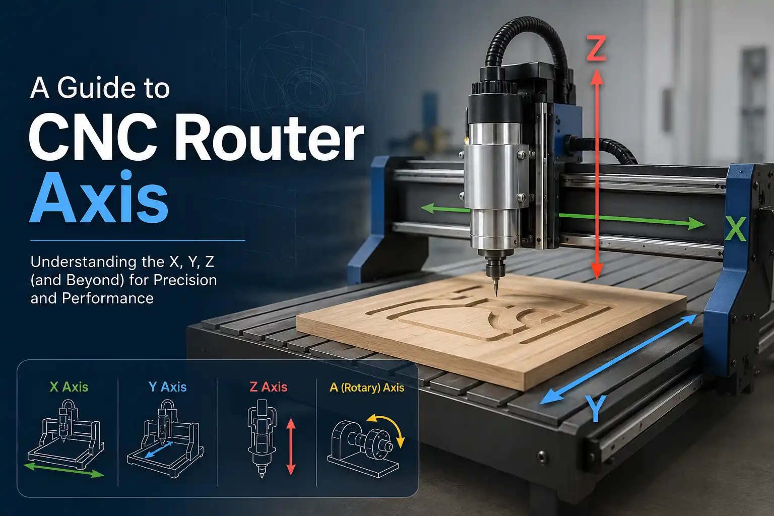 A Guide to CNC Router Axis: Differences Between 3, 4 and 5 Axis Machines