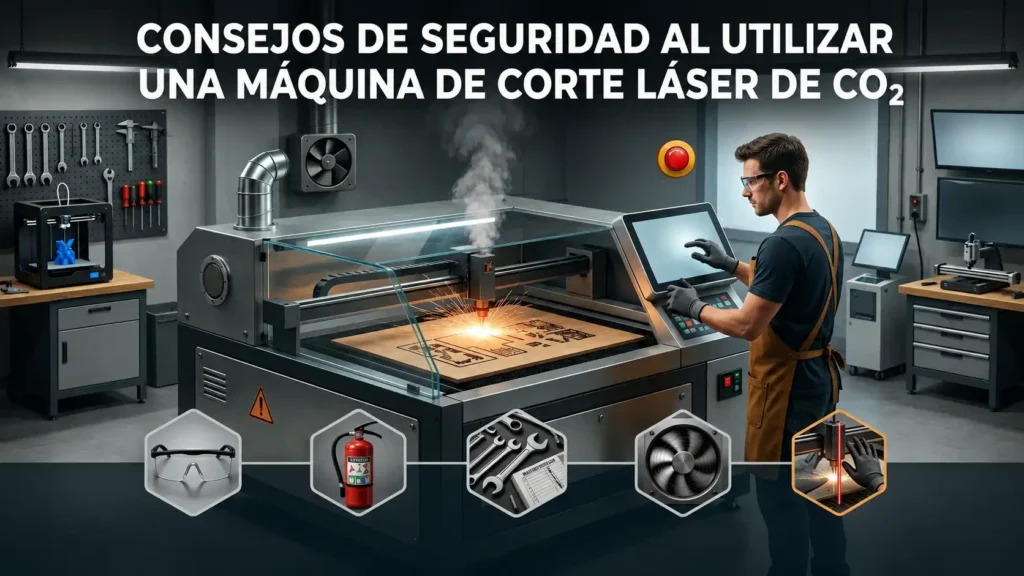 Consejos de seguridad al utilizar una máquina de corte láser de CO₂