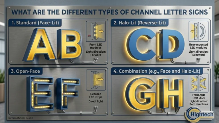 What Are the Different Types of Channel Letter Signs