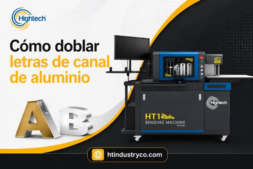 Cómo doblar letras de canal de aluminio