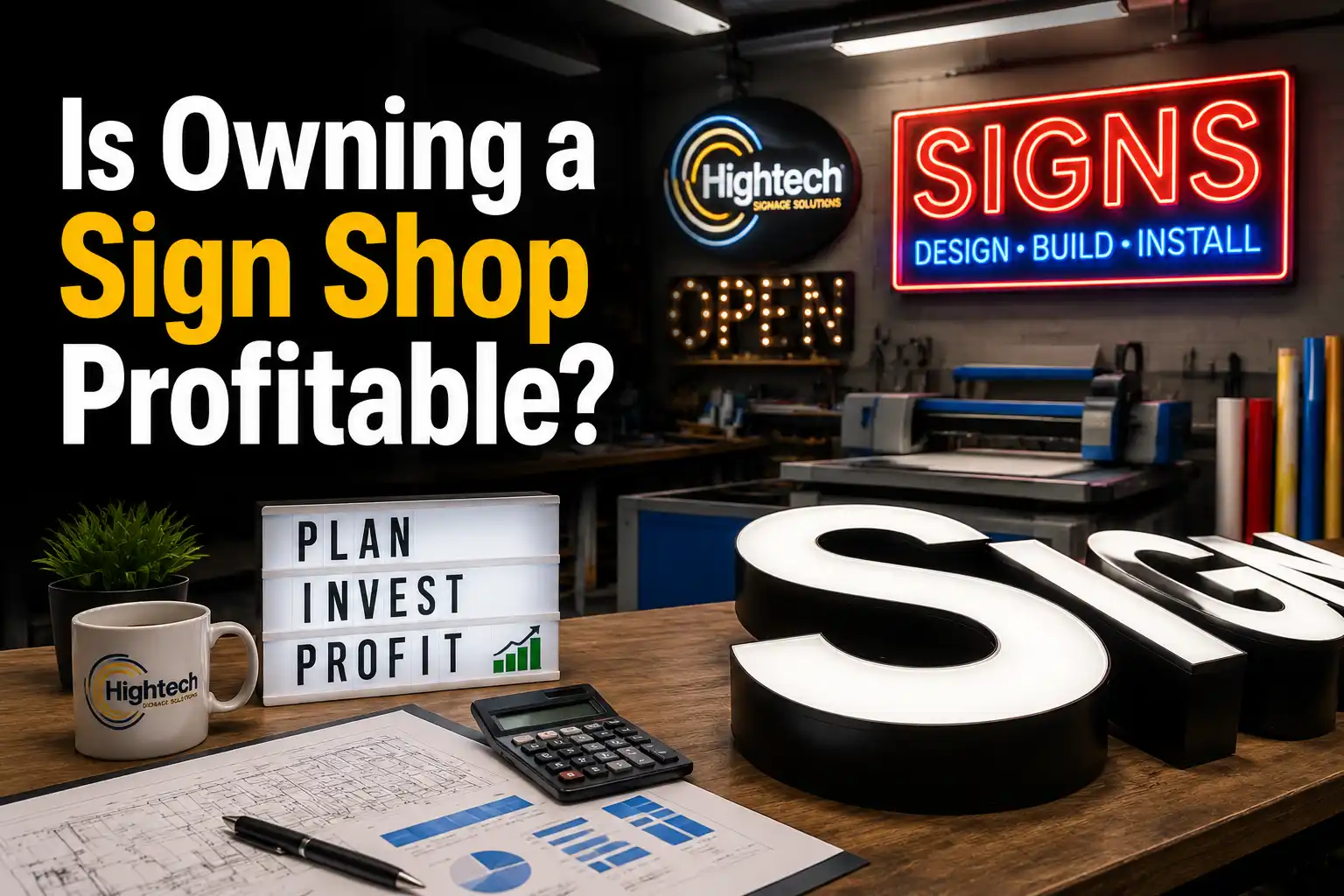 Is Owning a Sign Shop Profitable? Costs & Profit Guide