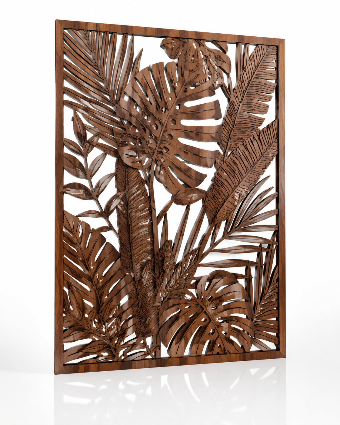 Laser cut wood panel made with HT CO2 1390