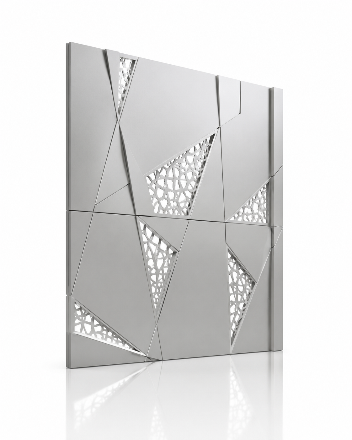 ACM architectural panel fabricated with HT R3 E CNC Router