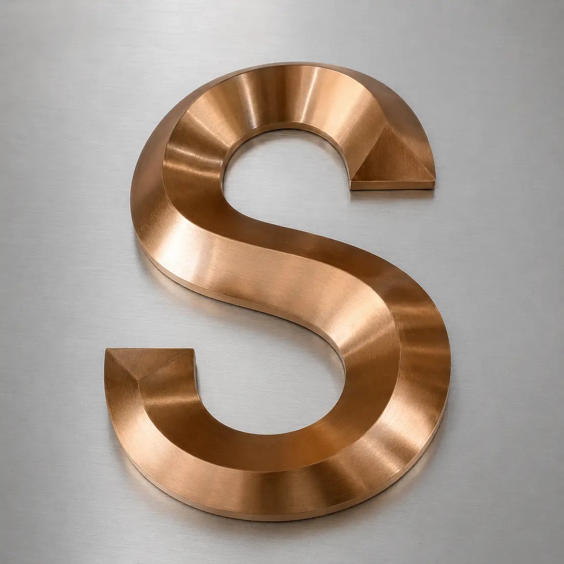 Stainless steel letters made with SSL-04